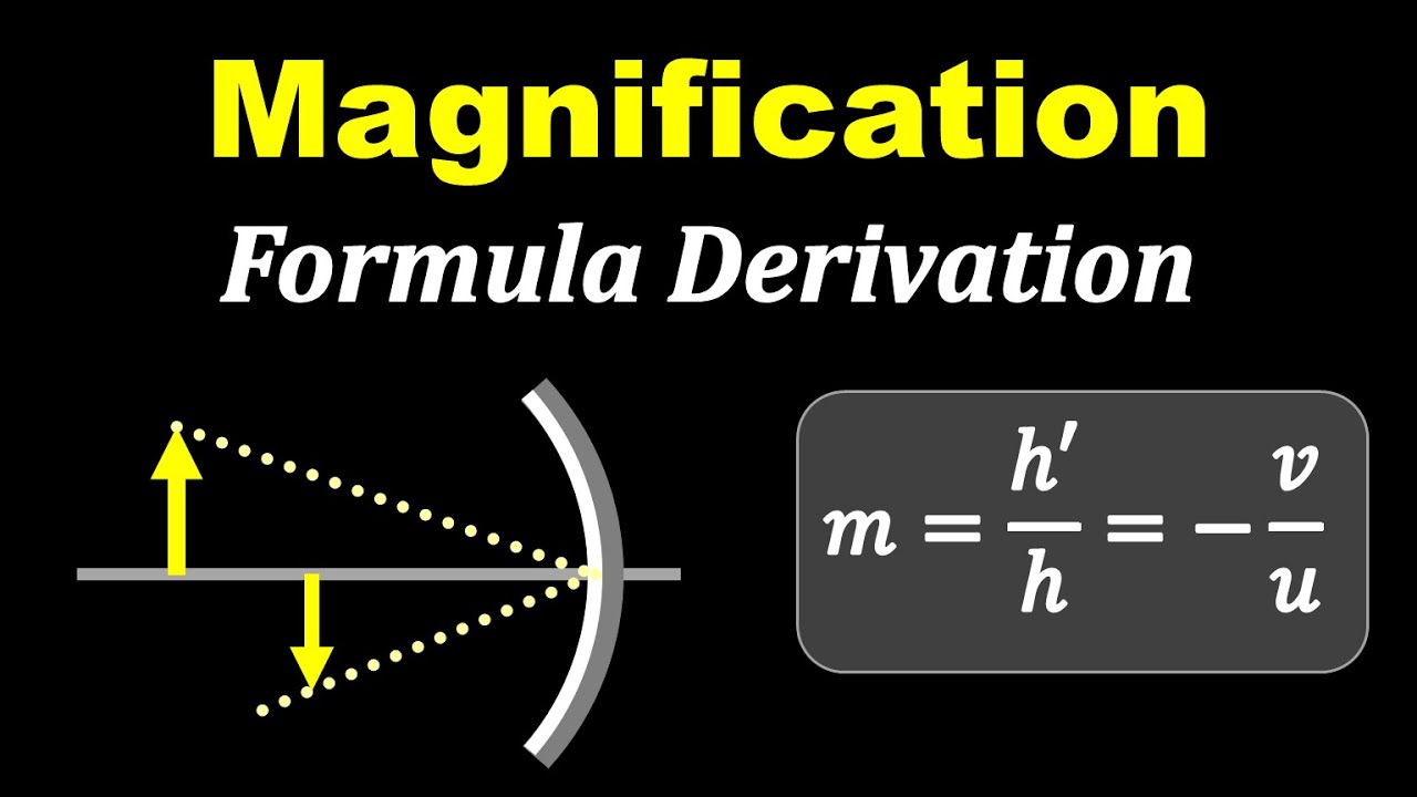 Spherical Mirrors - 7 || Magnification Formula Derivation || in Hindi for Class 10