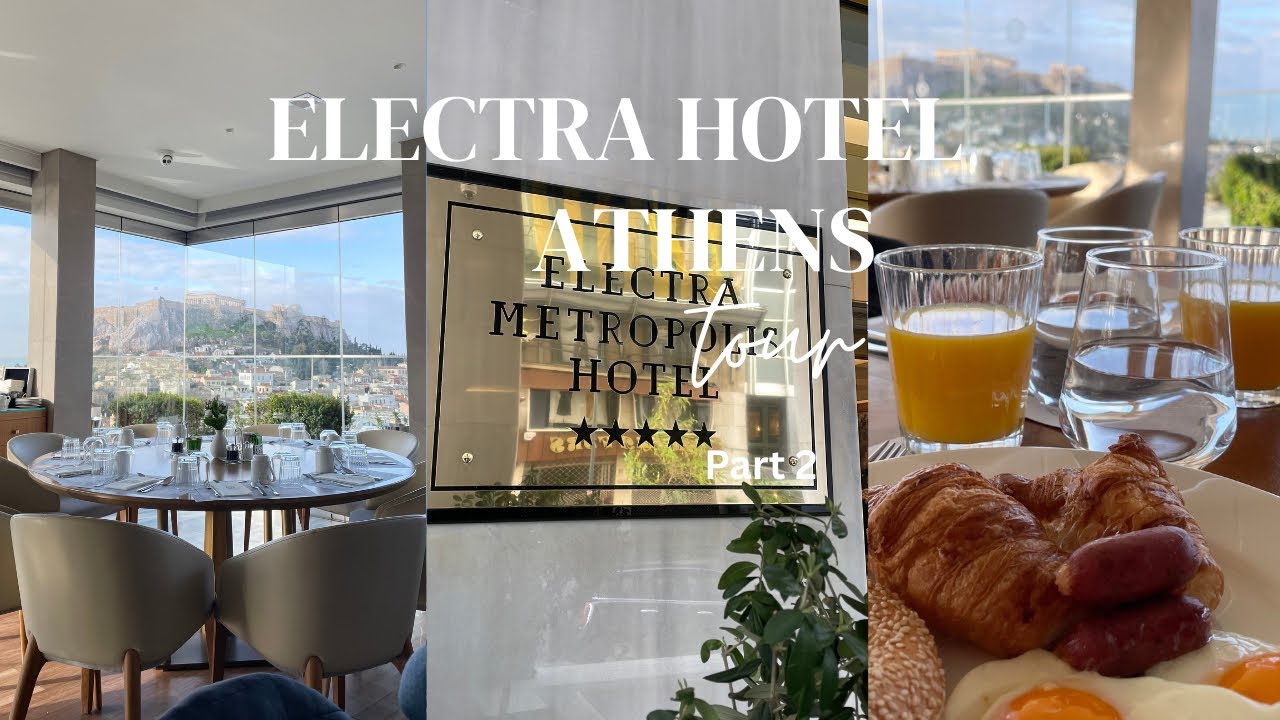 Electra Metropolis Athens Luxury Hotel Tour / Breakfast with Insane Views