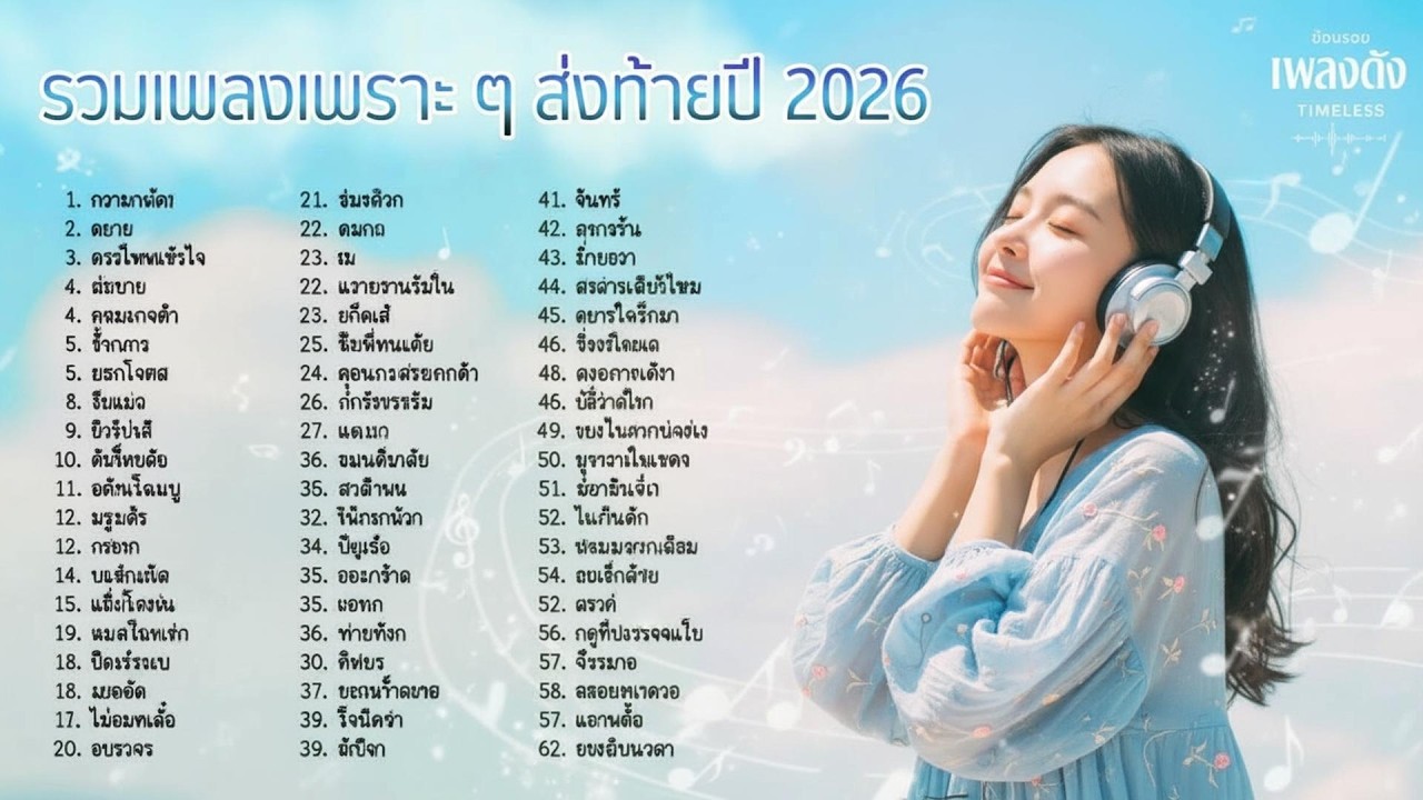 รวมเพลงเพราะส่งท้ายปี 2026 | เพลงเพราะ ที่ยังอยู่ในความทรงจำ