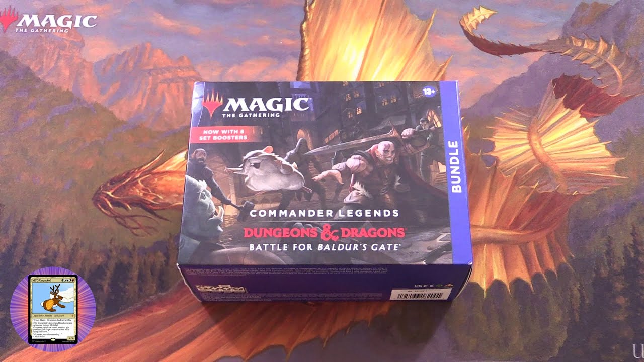 Распаковка Commander Legends 2 D&D: Battle for Baldur's Gate Bundle
