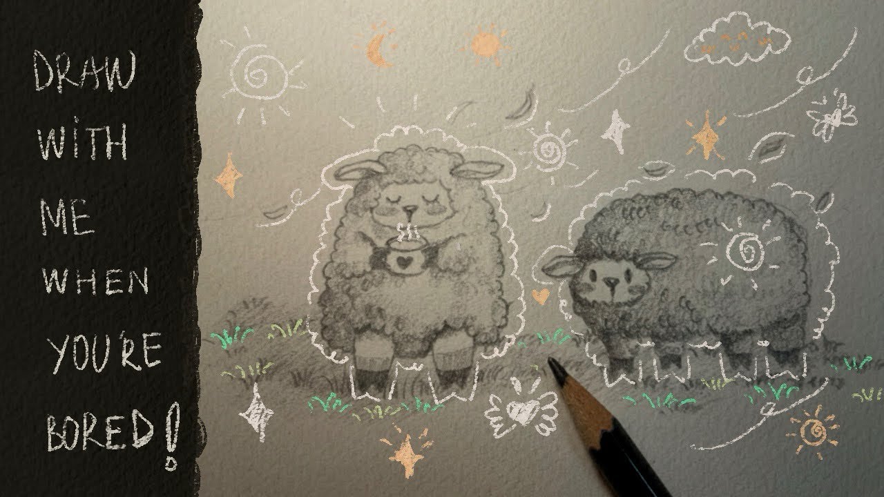 The Best Way to Relax | Draw Something Cute (like a Sheep) | Simple & Beginner-Friendly
