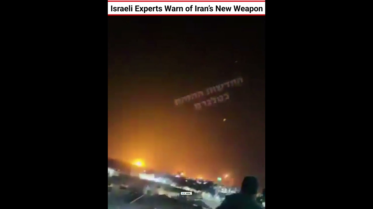 Israeli Experts Warn of Iran&rsquo;s New Weapon #shorts