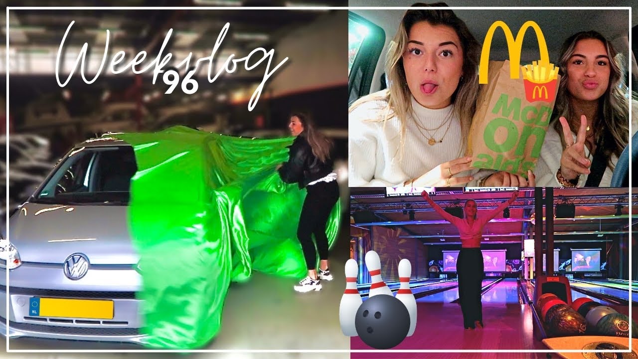 M'N NIEUWE AUTO 🚗 MACCIE MUKBANG 🍟 & BOWLEN 🎳 | Sara Verwoerd #96