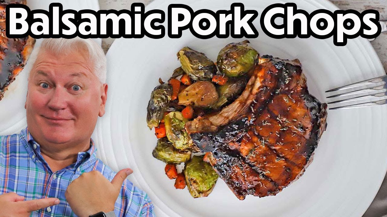 AMAZING Grilled Balsamic Glazed Pork Chops