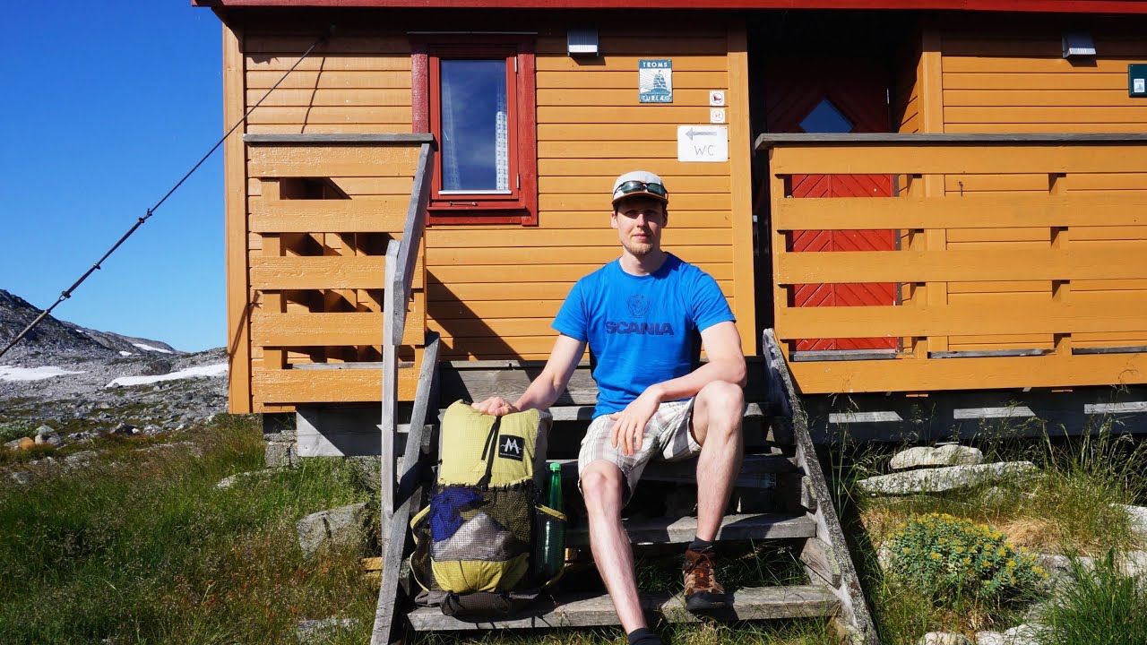 I Hiked to a Cabin in the middle of nowhere | swimming, mosquitoes and midnight sun
