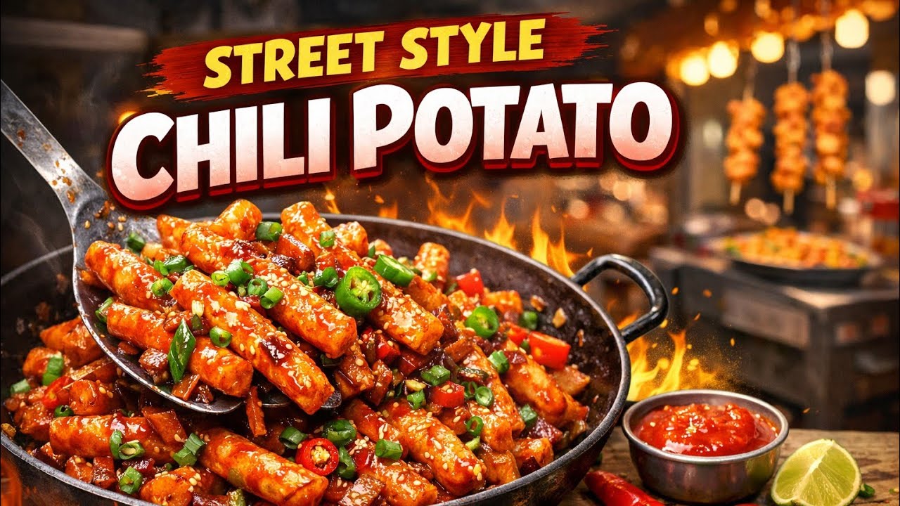 Street style Chilli potato recipe | chilli potato recipe | crispy chilli potato |Holi special recipe
