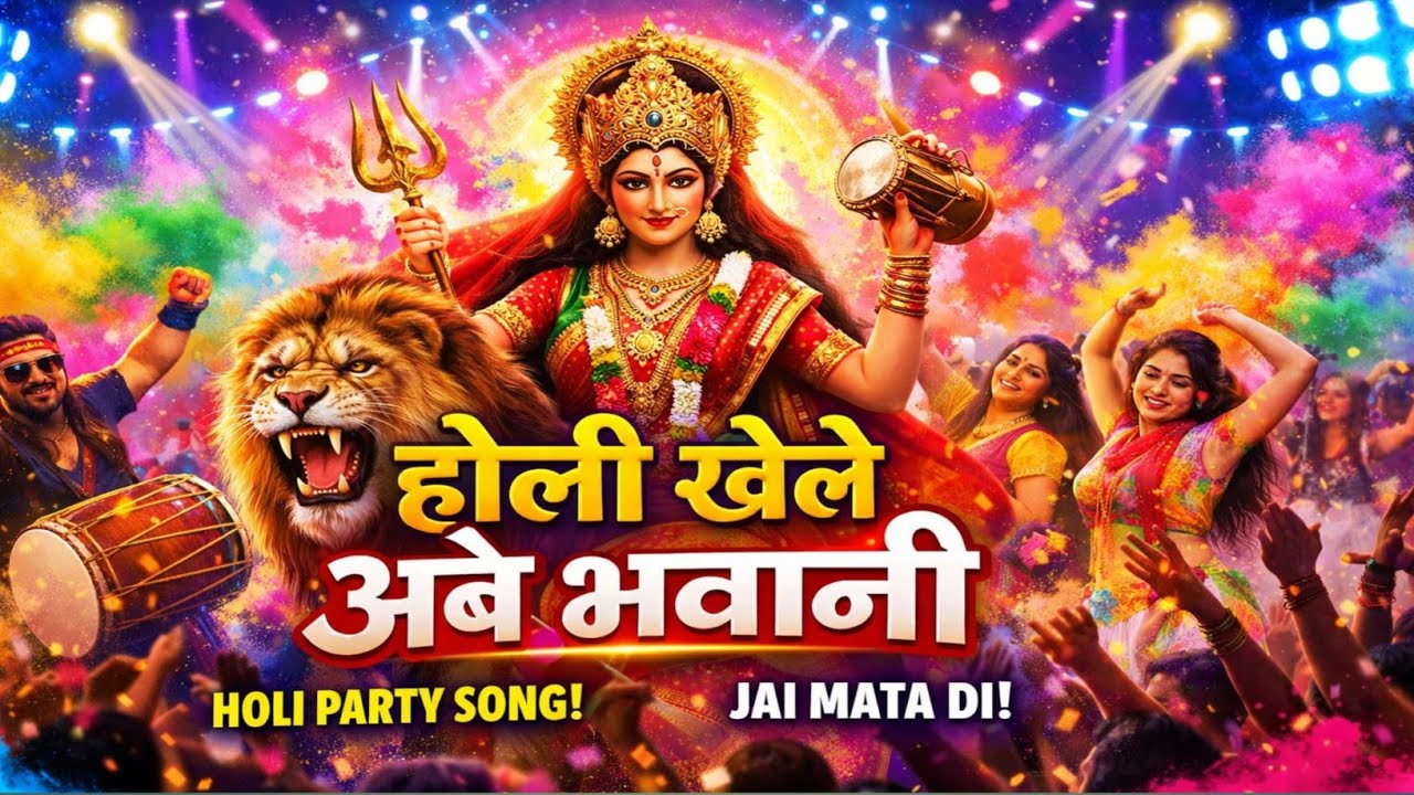 होली खेले अम्बे भवानी | Holi  special mata rani song 2026 | Dj Bhakti पॉप | Jay  Mata  Di