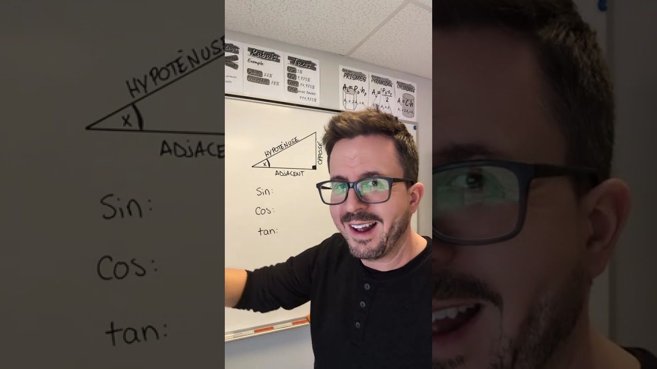 Les rapports trigonométriques SIN-COS-TAN. Vidéo 1/3 #math #sn4 #cst4 #ts4 