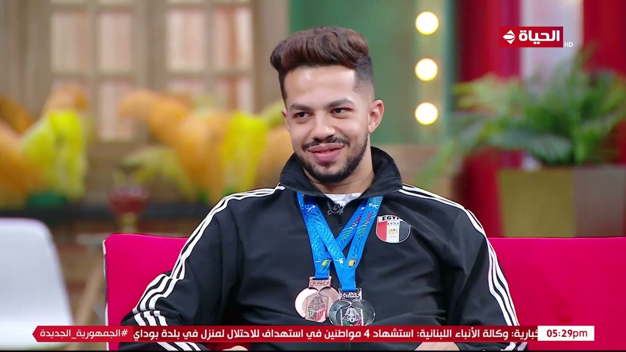 فخر مصر ✊.. شريف مدكور يستضيف فريق الكاراتيه المصري الحاصل على المركز الأول في مونديال البرتغال