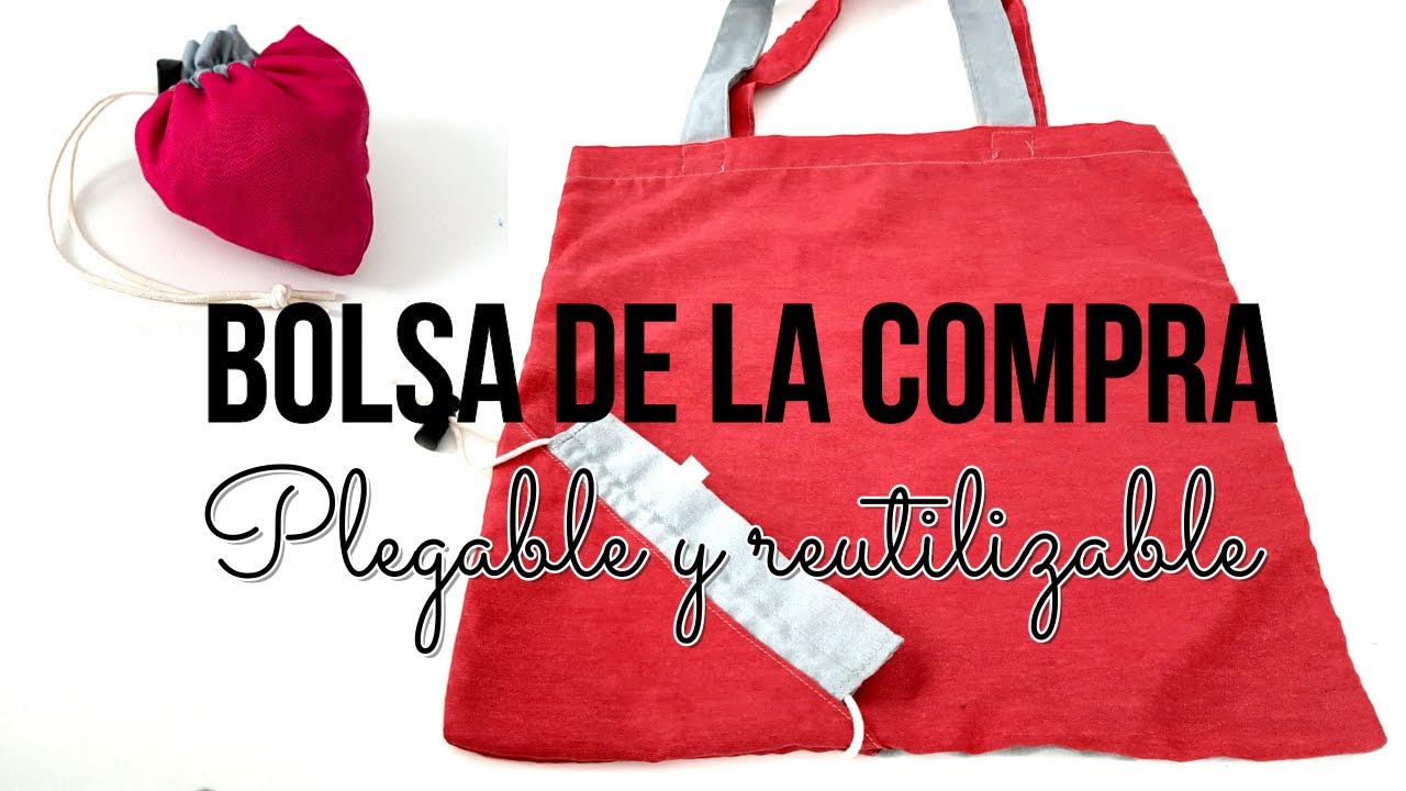 COMO HACER UNA BOLSA PLEGABLE PASO A PASO | Yuyis Creations