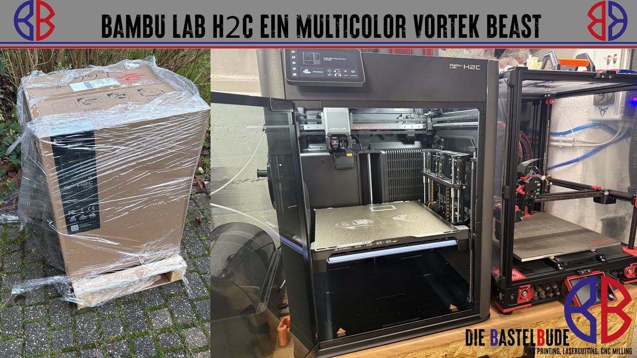 Bambu Lab H2C ein Multicolor Vortek Beast