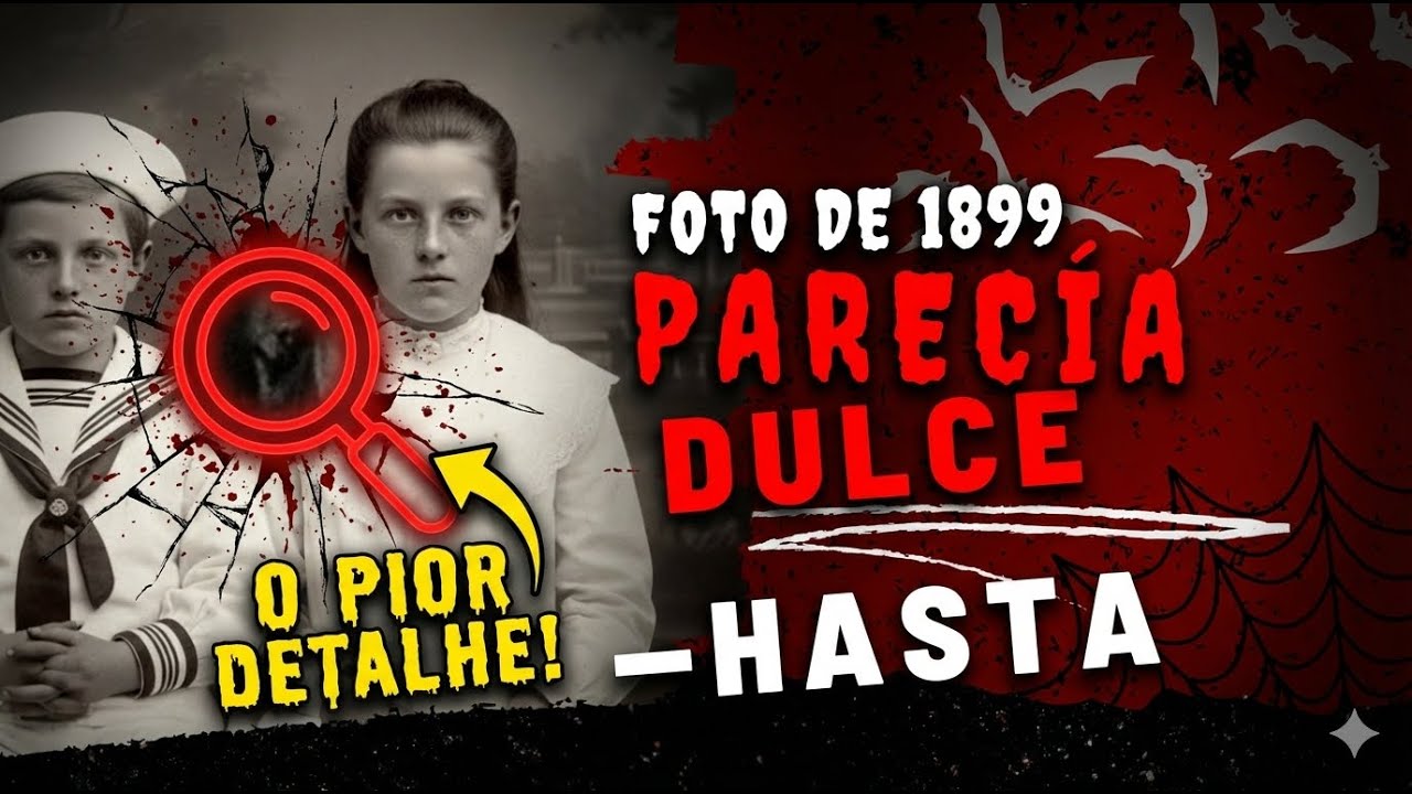 Foto de 1899: un niño con su hermana parecía dulce—hasta que el zoom reveló el peor detalle