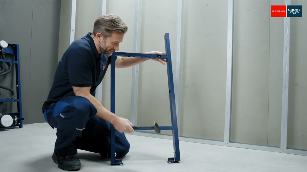 Install: GROHE Rapido Doucheframe