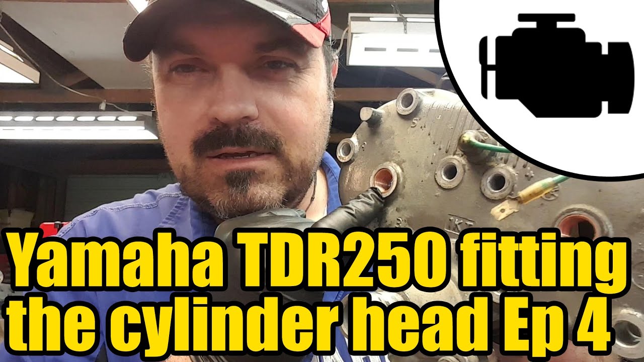 TDR250 установка головки блока цилиндров Эп.4 #1149