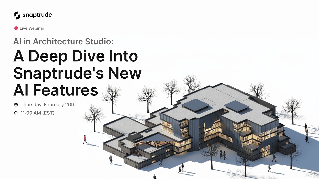 Webinar: A deep dive into Snaptrude's new AI features and more