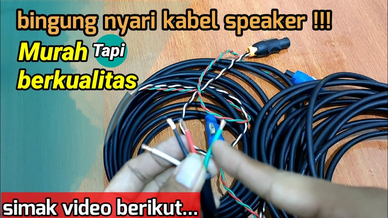 review kabel speaker yang bagus Crimson isi 4