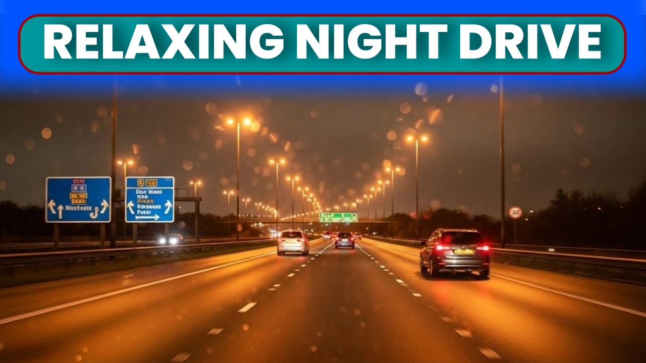 Calm Night Motorway Drive 🌙 | M3 & M25 | Farnham to West Drayton
