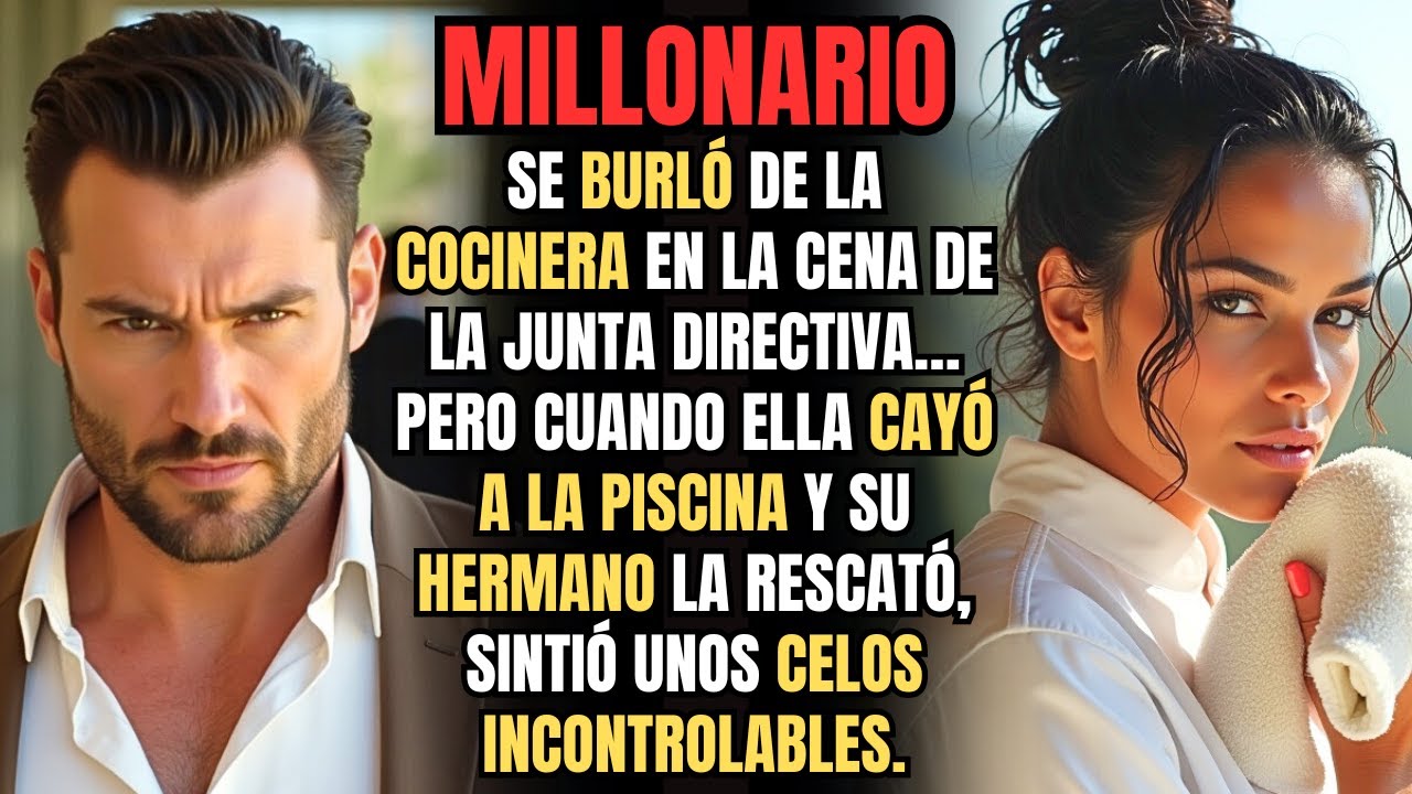 MILLONARIO se burla de la COCINERA en la cena, pero ARDE de CELOS cuando su hermano la rescata