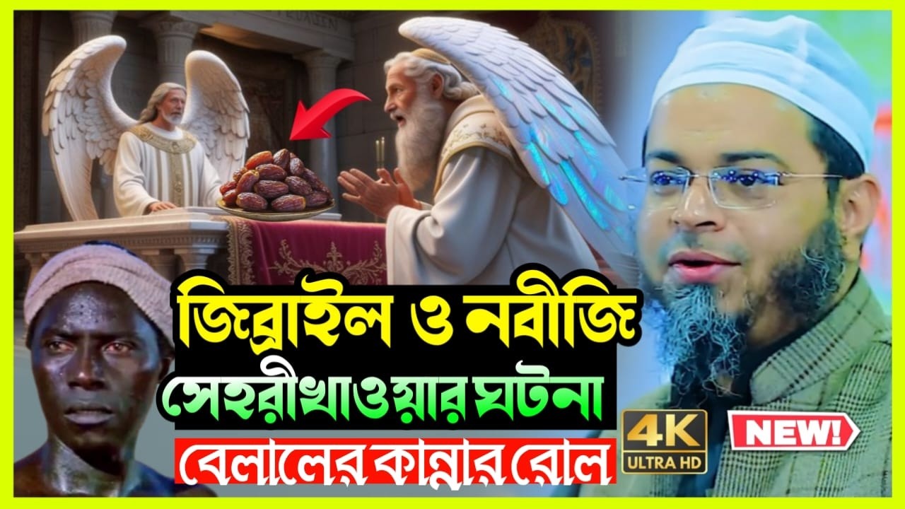 জিব্রাইল (আঃ) ও নবীজি (সাঃ)-এর সেহরি খাওয়ার ঘটনা | বেলালের কান্নার রোল | মুফতি নাসির উদ্দীন আনসারী |