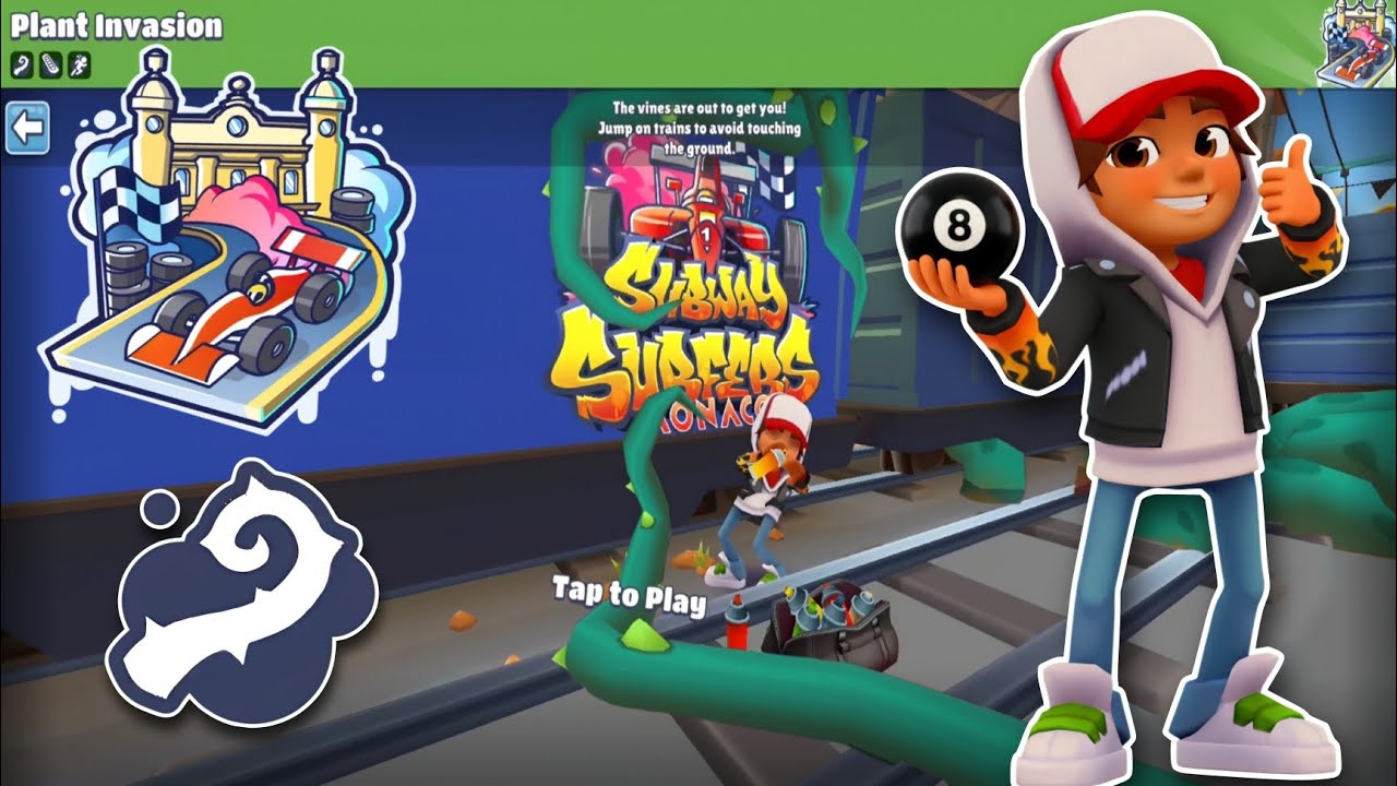 Subway Surfers Plant invasion: No Floor Challenge WORLD TOUR Monaco 2022!!! ☘️🏎️🏁