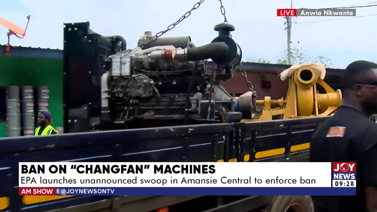 EPA launches unannounced swoop in Amansie Central to enforce ban on Changfan mining machines