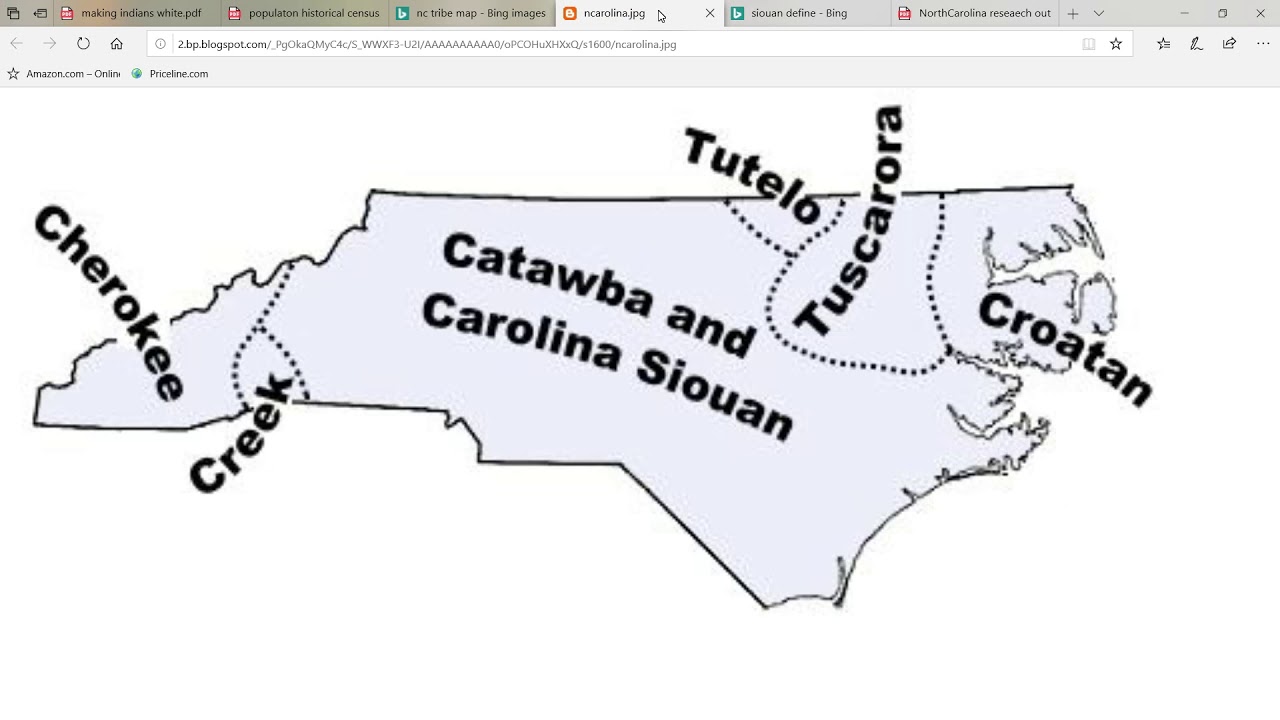 NORTH CAROLINA INDIAN TRIBES (COUNTY INFO)