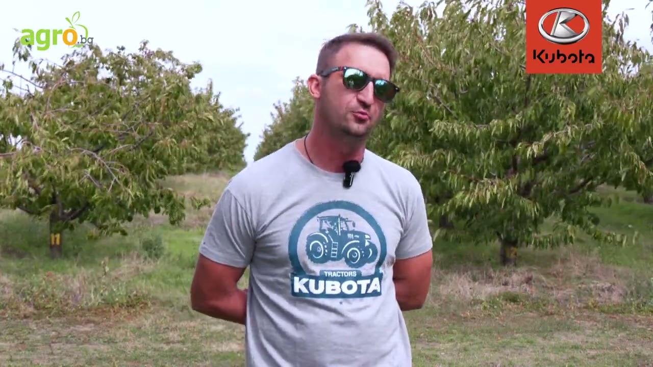 Трактор Кубота М5 Narrow и вентилаторна пръскачка XTA – нови придобивки за овощари от Кюстендилско