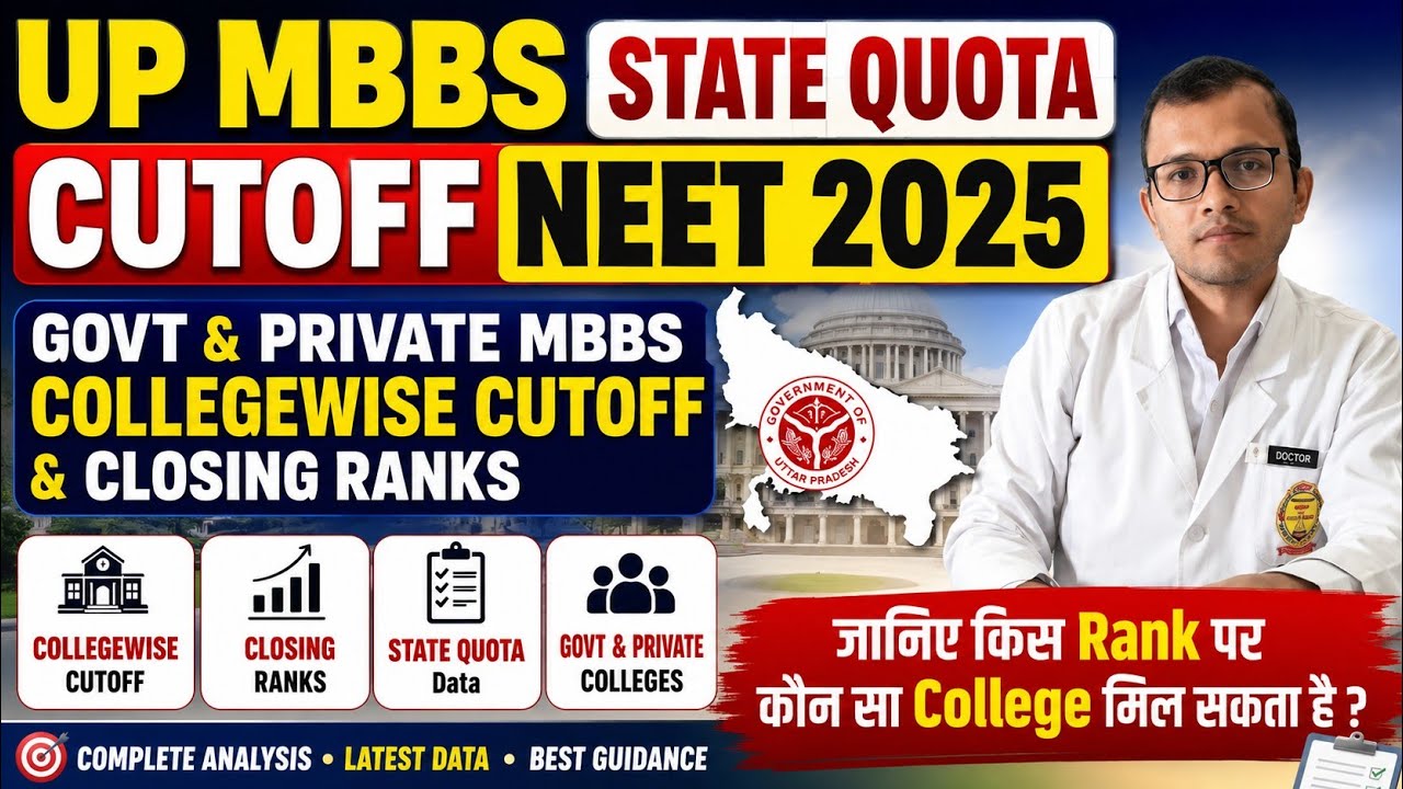 UP MBBS State Quota Cutoff Neet 2025 | UP Collegewise Cutoff Round 1&2 Neet 2025 #upneet #mbbscutoff