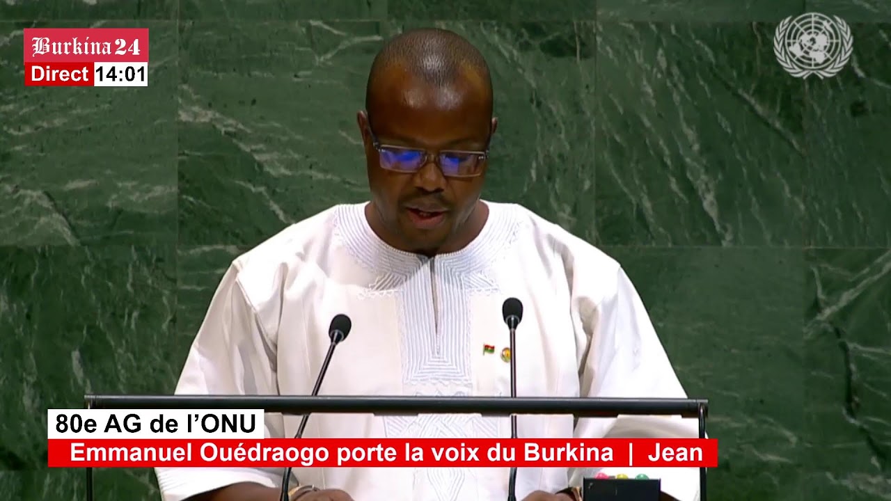 {DIRECT} 80e AG de l’ONU : Jean Emmanuel Ouédraogo porte la voix du Burkina