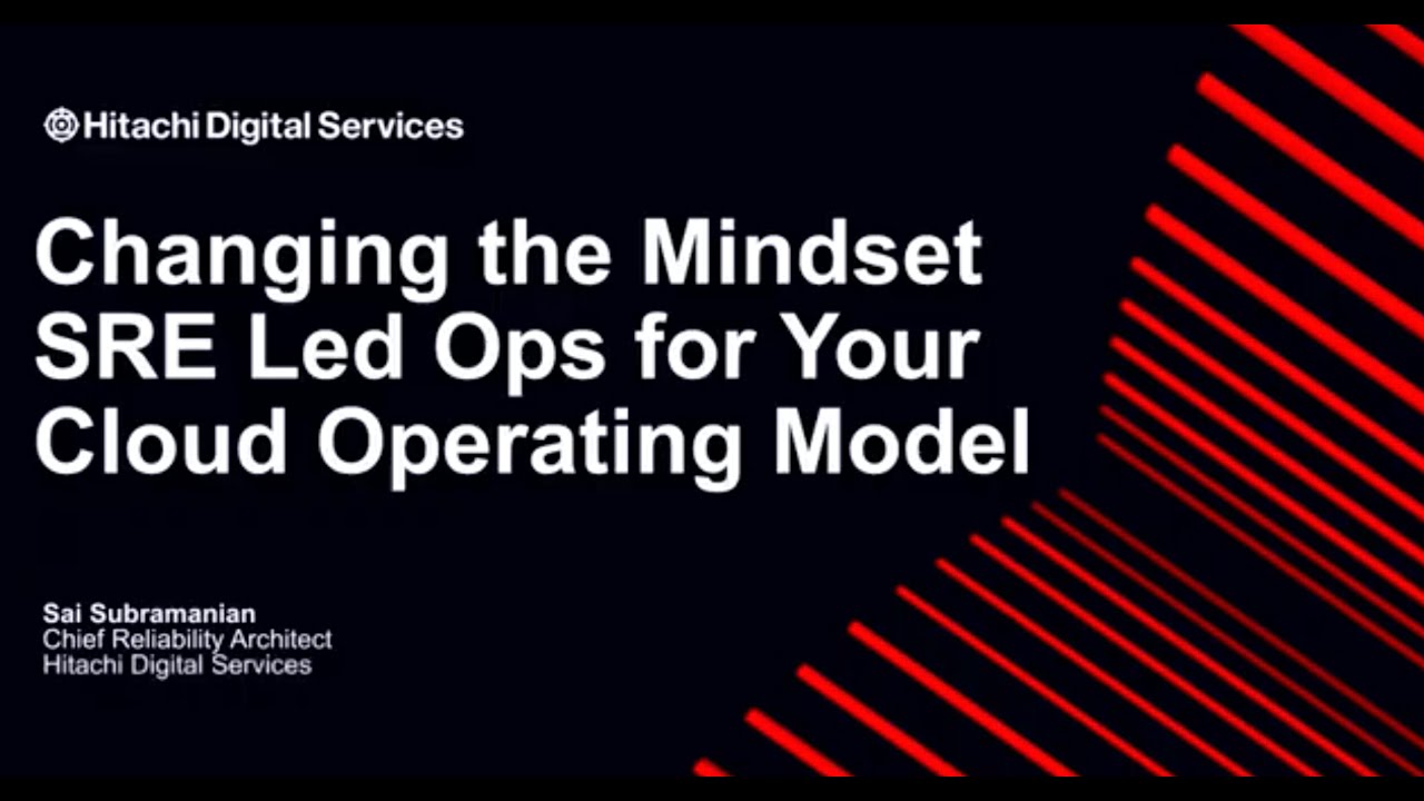Changing the mindset of SRE-Led Operations for your Cloud Operating Model.