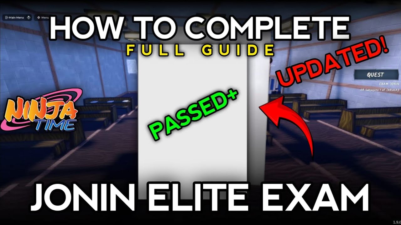 Reworked Jonin Elite Exam Full Guide...