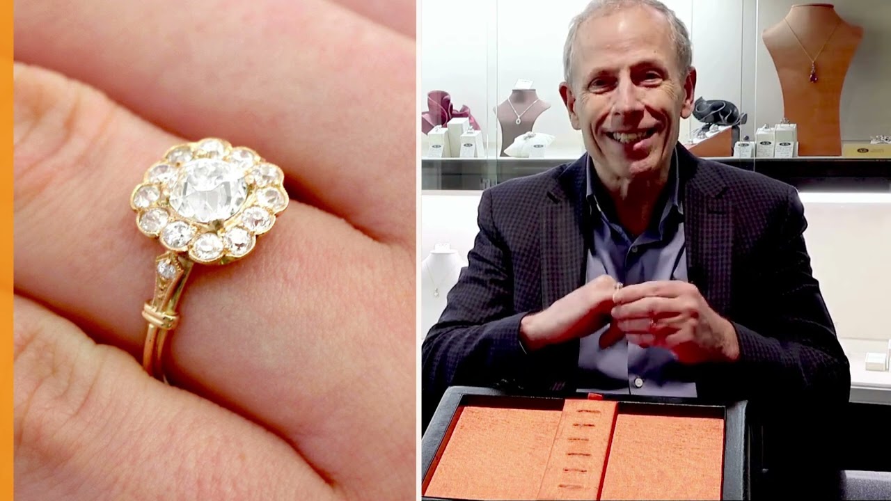 1.69ct Diamond and 18ct Rose Gold Cluster Ring - Antique and Contemporary