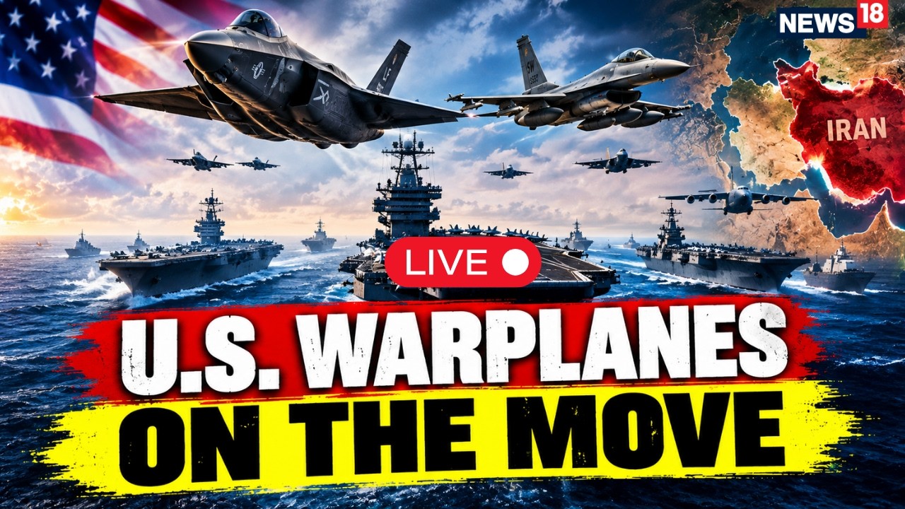 US-IRAN WAR LIVE: U.S. Warplanes On The Move: 10,000 Troops, 3rd Carrier & F-35s | Trump | N18G
