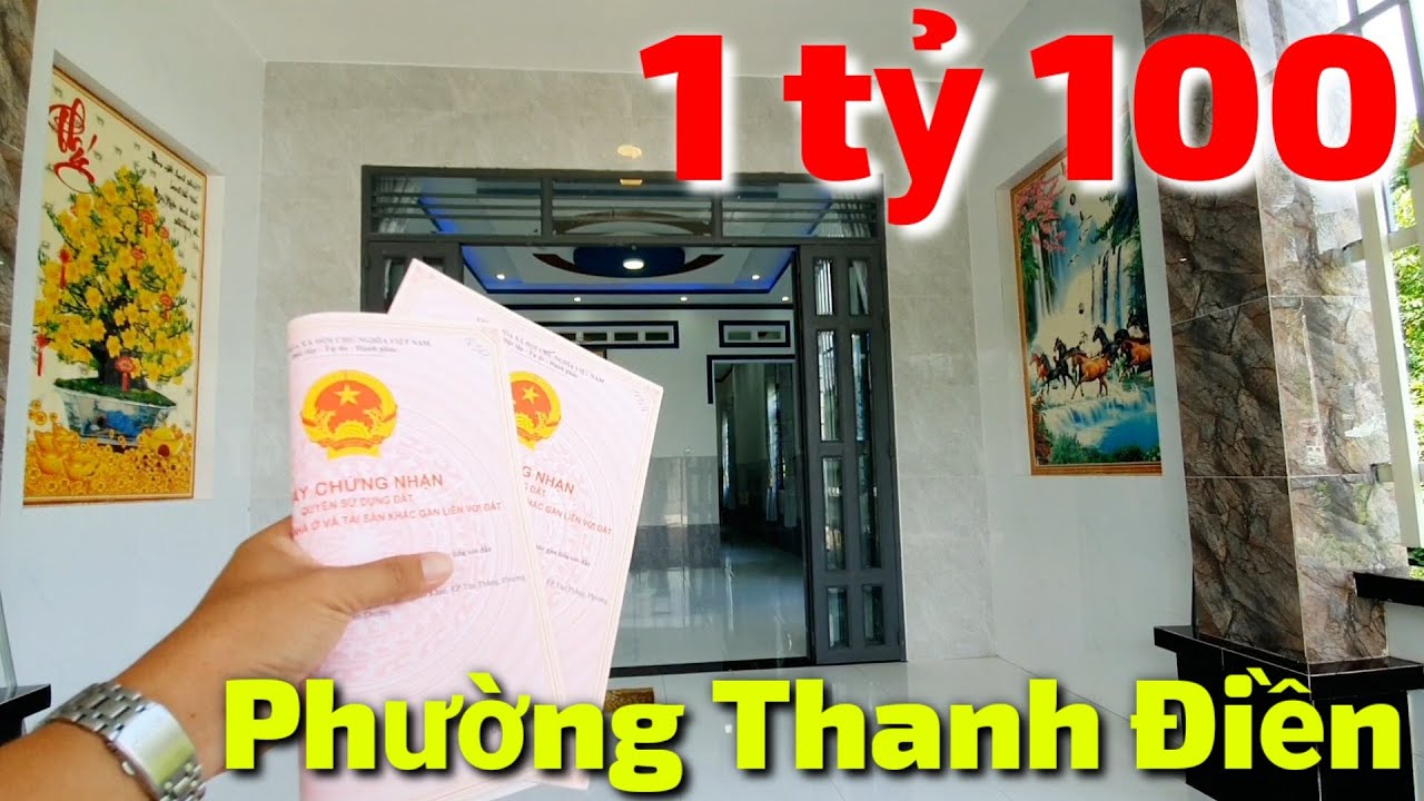 Bán 2 căn nhà gần Chợ Phường Thanh Điền Tây Ninh giá 1 tỷ 100 triệu đất 100% thổ cư giá rẻ