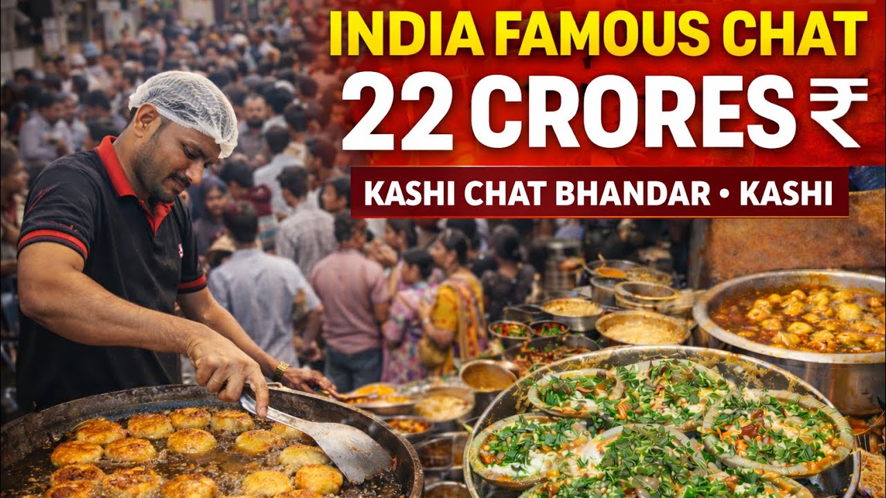 22 Crores Rs Chat 😱|| India’s Most EXPENSIVE Chaat || Kashi Chat Bhandar 