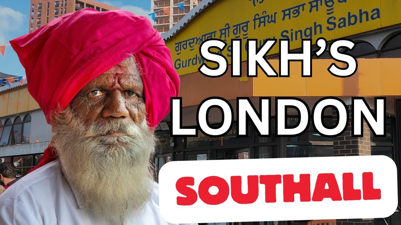 Indians in Southall London | £1 Chai, Street Food & Sikh Gurdwara Visit