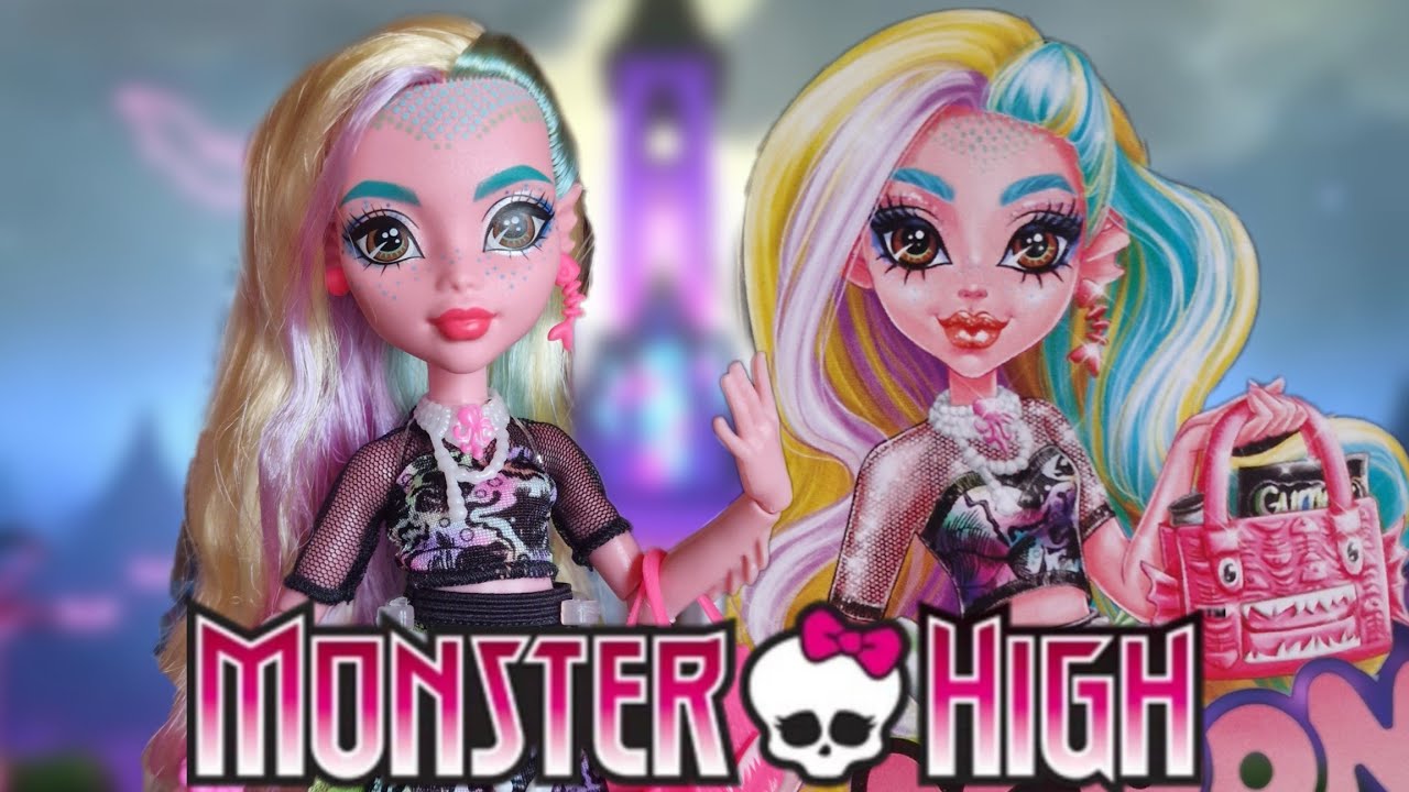 Обзор и распаковка бюджетной куклы Лагуны Блю из серии Monster High Day Out 🐠