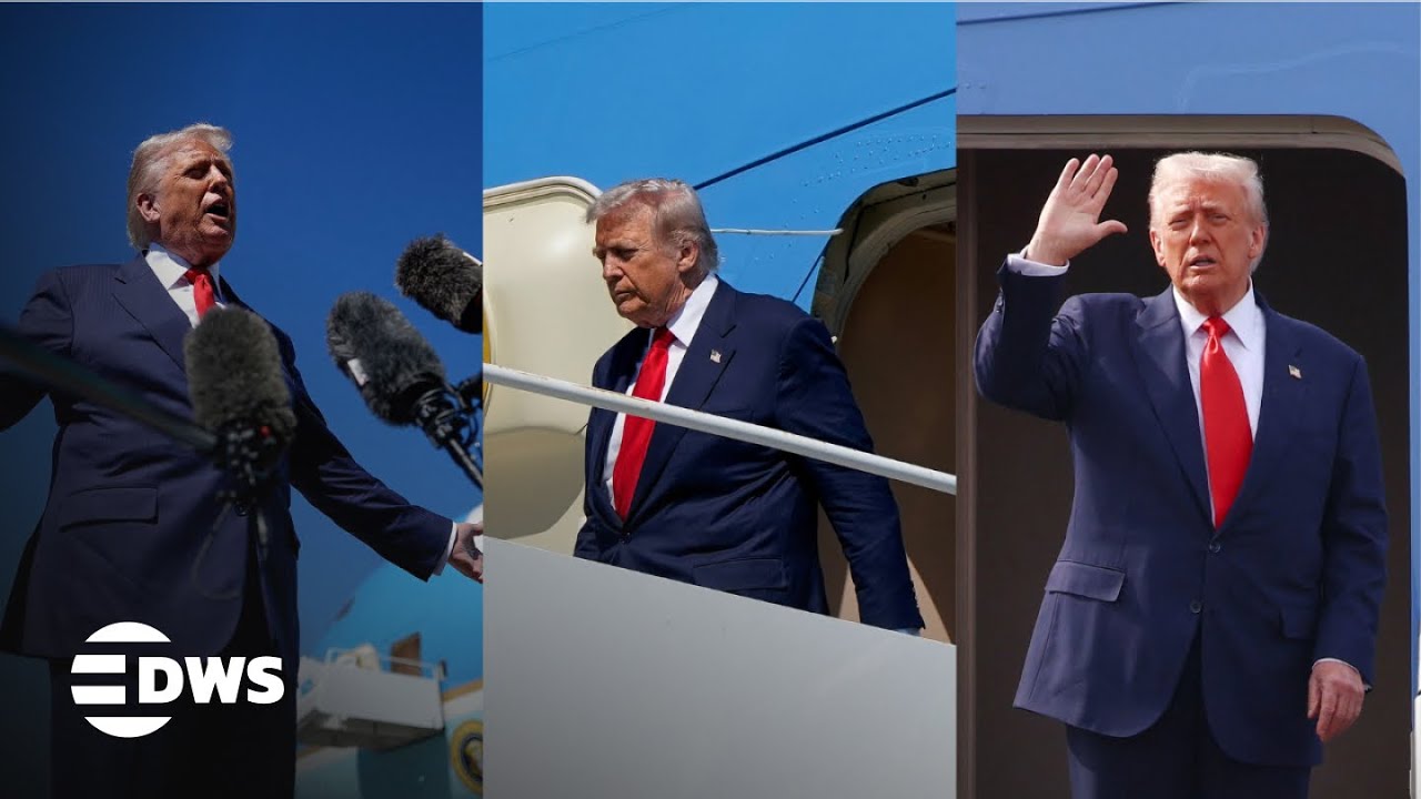 FULL ARRIVAL: Trump Lands in Florida, Delivers Fiery Media Remarks | DWS News | AC1F