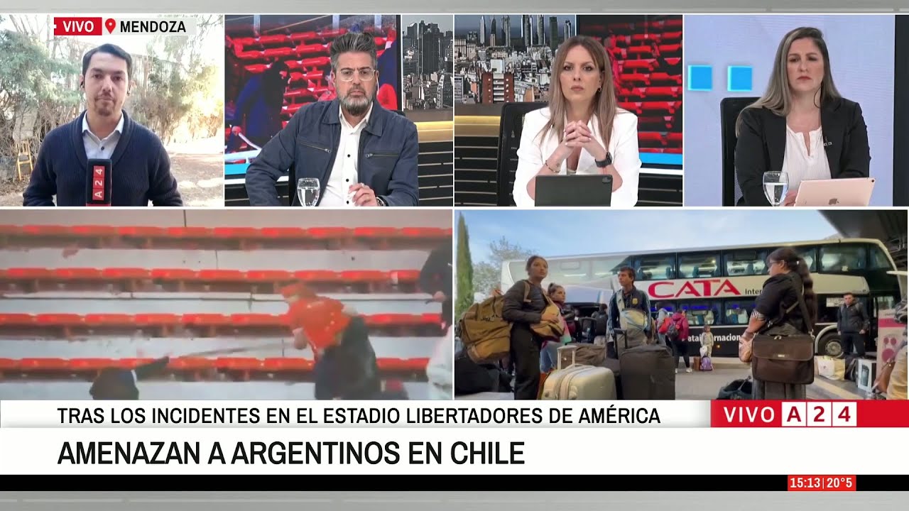 🚨 PREOCUPACIÓN POR AMENAZAS A ARGENTINOS EN CHILE  TRAS LOS INCIDENTES EN INDEPENDIENTE