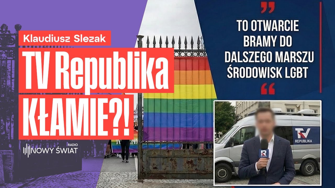 Paski TV Republika i przeprosiny Czarzastego - Klaudiusz Slezak