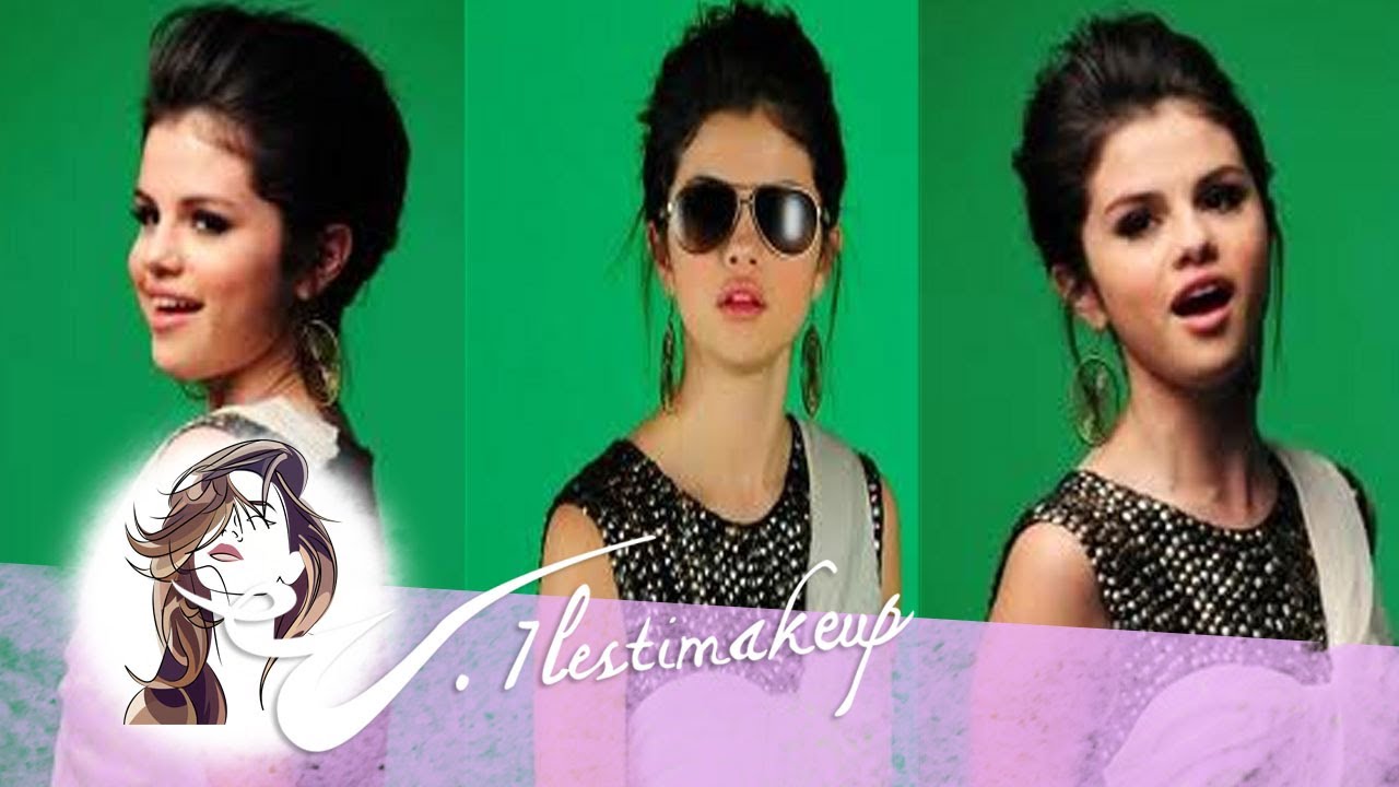 Recogido con 2 moños italianos de Selena Gomez en Naturally-Pedido Morrigan Aparicio