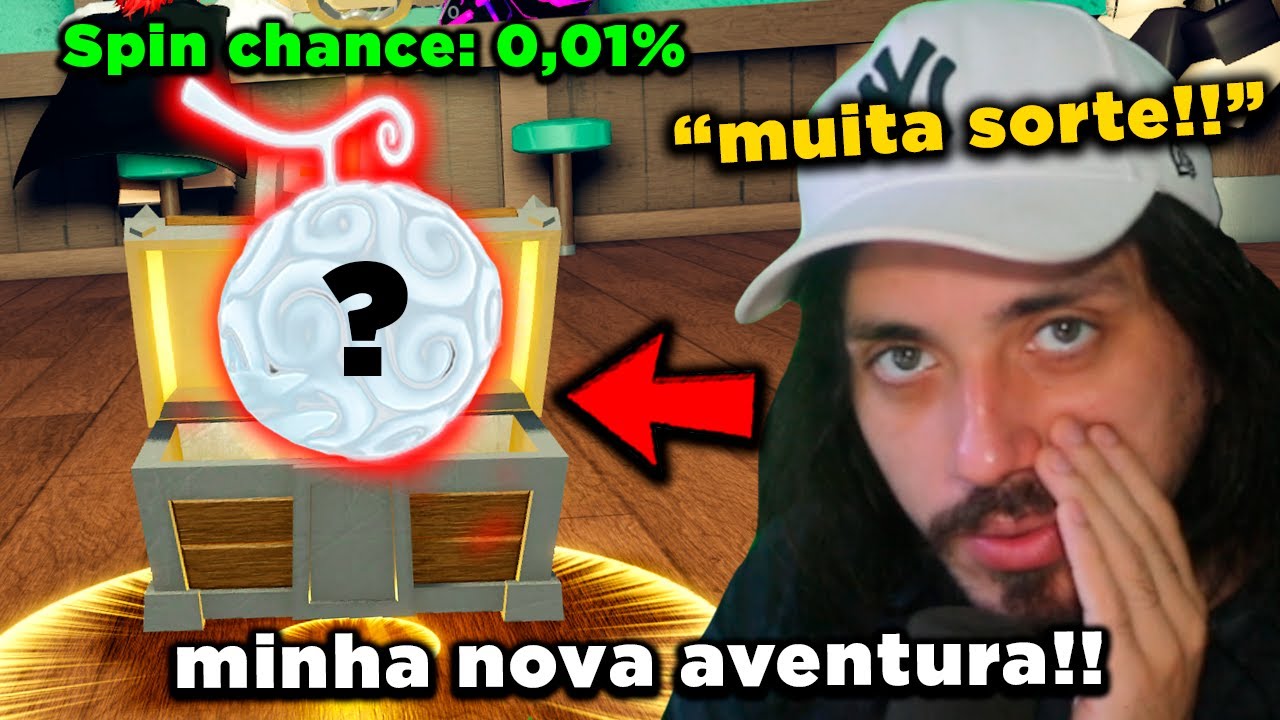 CRIEI uma NOVA CONTA F2P no FRUIT BATTLEGROUNDS pra TESTAR MINHA SORTE e ISSO ACONTECEU!!