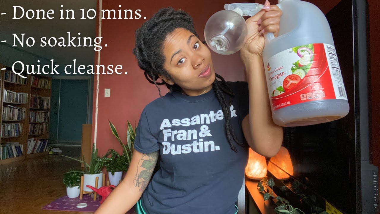 ACV Rinse #Hack for LOCS | Scalp Cleansing || ASMR Talking + Spraying & Scalp Massaging