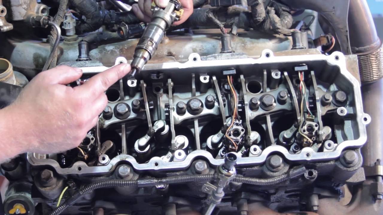 Instalación Ford 6.0L Powerstroke Inyector de combustible