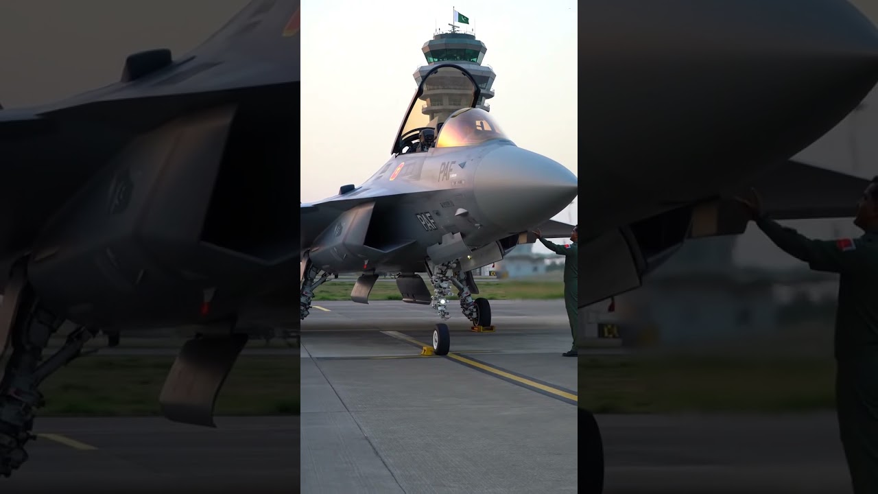 Chinese J-35 stealth fighter is parked at Pakistan&rsquo;s Air Base #stealthfighter #stealthaircraft