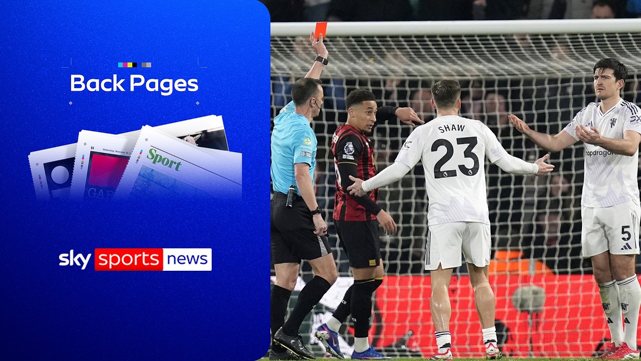 Maguire sees red as Man Utd draw at Bournemouth | Back Pages Tonight