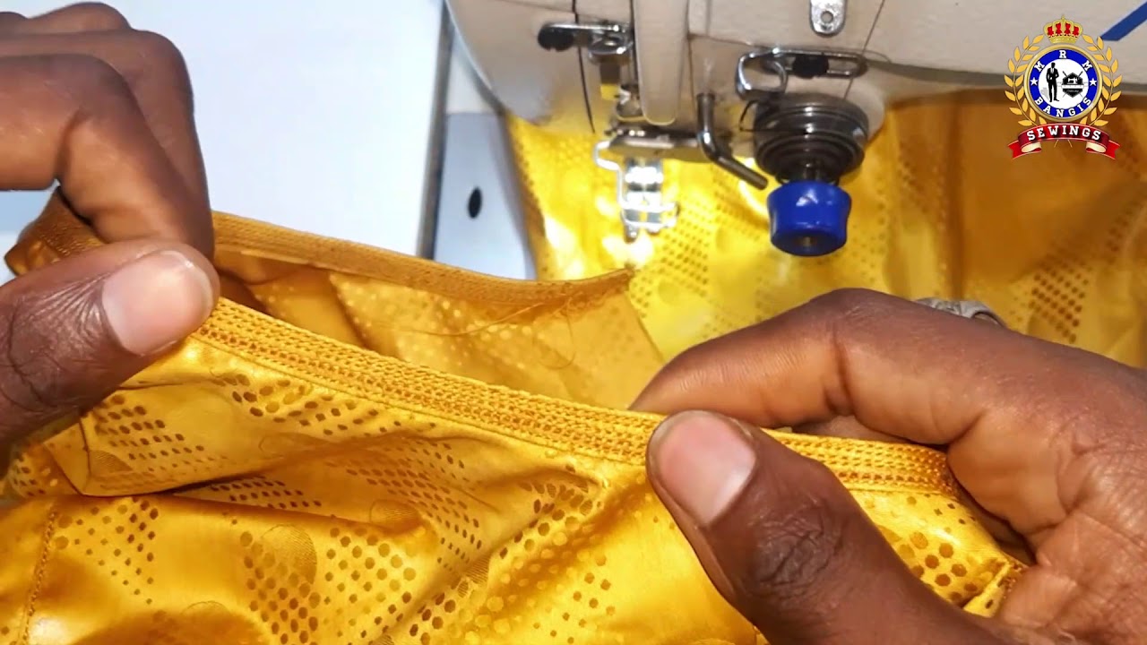 How to sew a shirt with piping neck