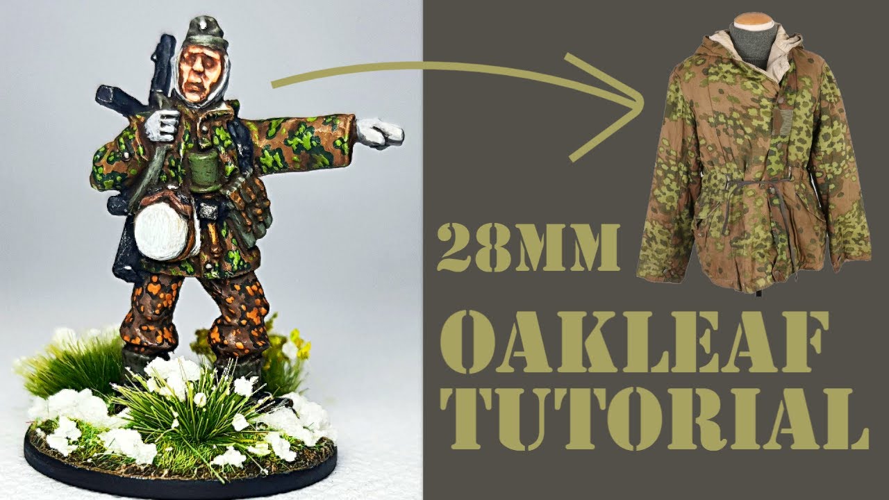 ЛЕГКИЙ урок покраски Waffen SS Oakleaf (весна и осень) - болтовой механизм 28 мм