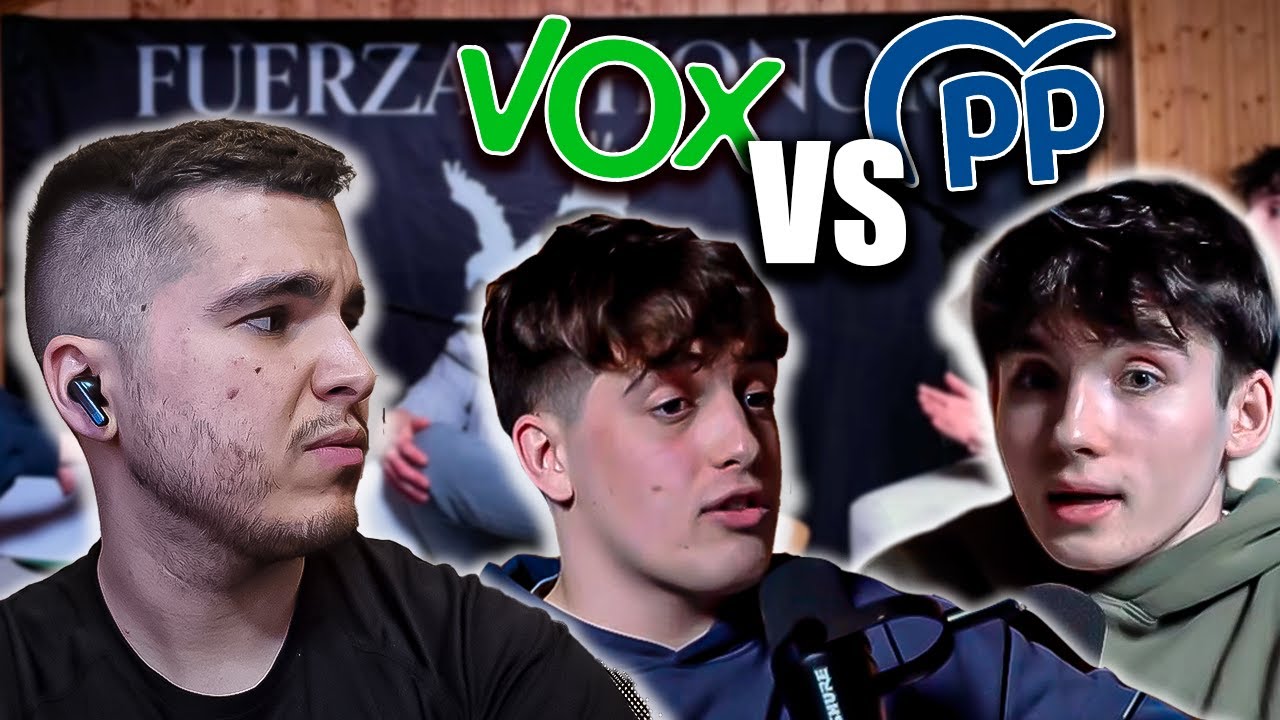 JOVEN DEL PP VS JOVEN DE VOX | REACCIONO EN DIRECTO