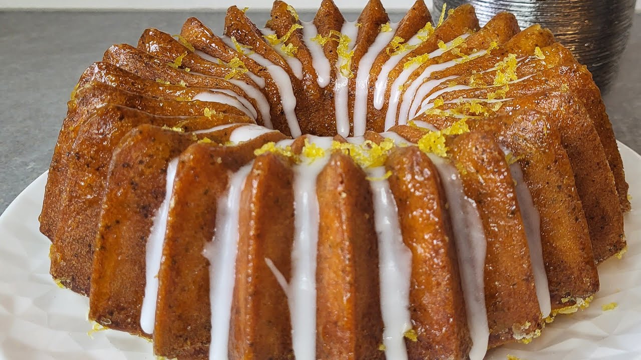 Delicieux Gâteau au citron 🍋 et graines de pavot ultra moelleux!